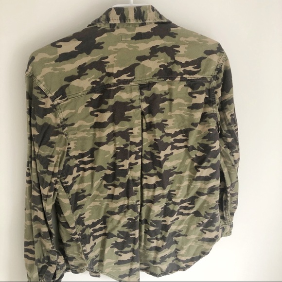 Urban Outfitters BDG Camo Franki Boyfriend Flannel - Picture 5 of 5
